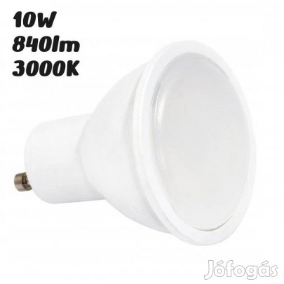 Milio GU10 LED izzó 10W 840lm 3000K meleg fehér 120° - 65W-nak megfel