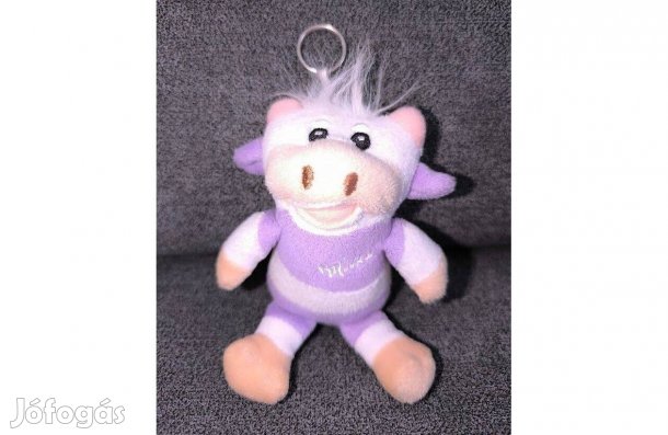 Milka plüss tehén / boci - kulcstartó