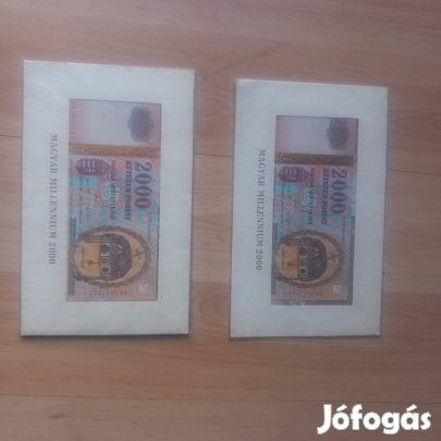 Milleniumi aranyszalas 2000 ft eredeti csomagolasban