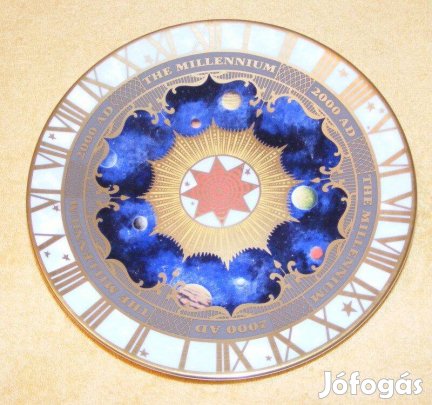 Millenniumi porcelán tányér, dísztányér Royal worcester