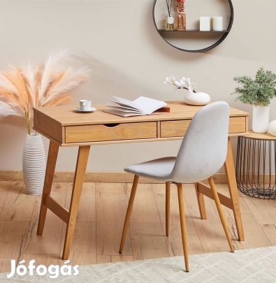 Milo 2 fiókos fenyő íróasztal (világos barna) 7288
