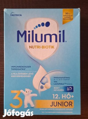 Milumil 3 Junior 12+ hó tejalapú anyatej-kiegészítő tápszer