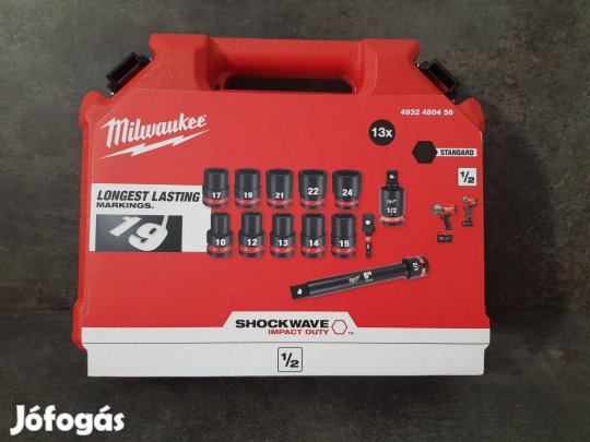 Milwaukee 13 részes 1/2" Gépi Dugókulcs készlet