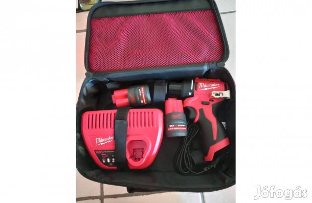 Milwaukee M12Blddrc fúrócsavarozó szett