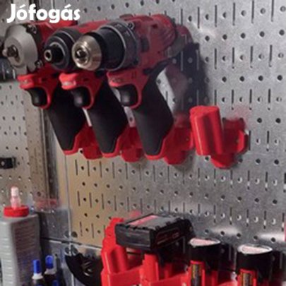 Milwaukee M12 12V akkumulátoros gépekhez fali tartó konzol