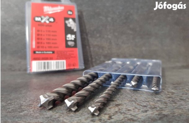 Milwaukee MX4 SDS - plus 4 élű 5 részes fúrószár készlet