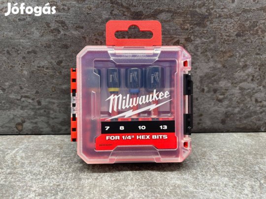 Milwaukee Mágneses gépi dugókulcs készlet hex befogás