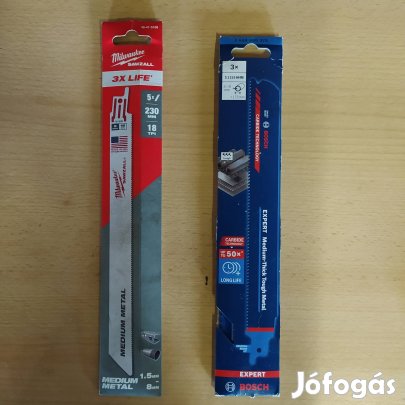 Milwaukee és Bosch Fűrészlapok