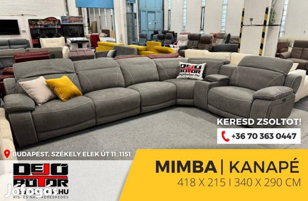 Mimba TV relax motoros sarok kanapé bútor ülőgarnitúra átrendezhető