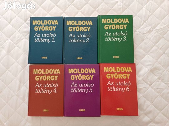 Mind dedikált! Moldova György:Az utolsó töltény 1-6 kötet
