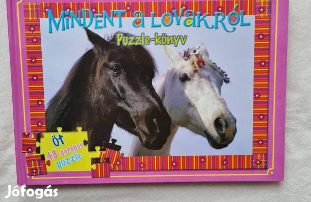 Mindent a lovakról kirakós könyv