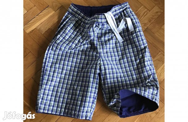 Mindkét oldalon hordható férfi rövidnadrág, bermuda. L