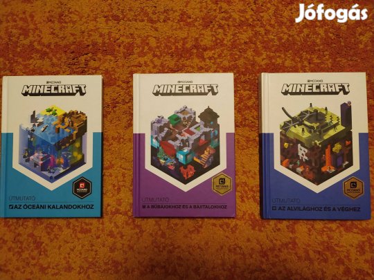 Minecraft könyvek jó áron eladók!