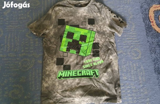 Minecraft póló 12-13 évesre, simis, simiflitteres