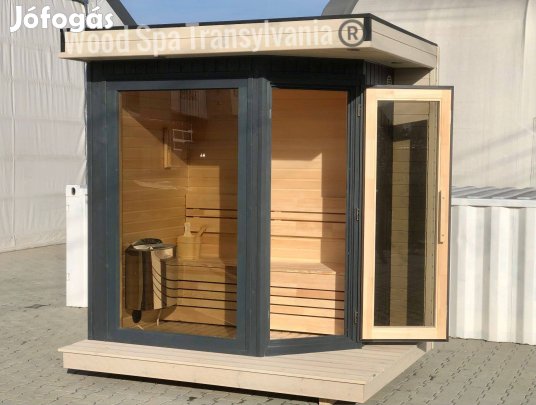 Mini Cube Szauna, Finn szauna,Premium Thermo lambériával