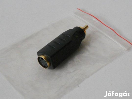 Mini DIN 4pin - RCA video adapter átalakító
