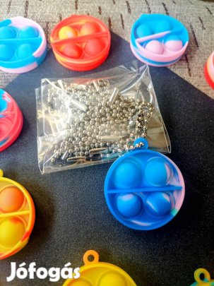 Mini Pop it kulcstartó 30db egyben 1500ft