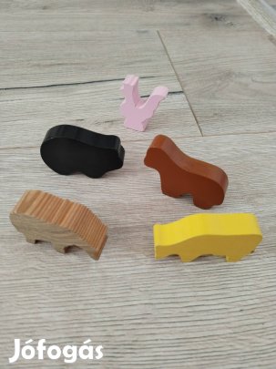 Mini fa állat figurák 5db