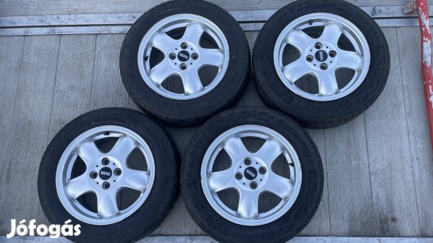 Mini gyári 15 4X100 alufelnik 175/65r15 nyári gumik 1515001