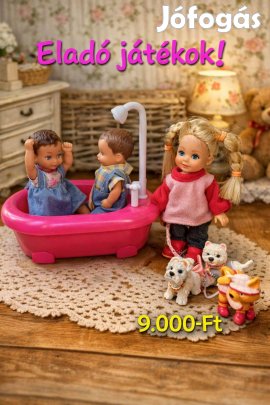 Mini játékbabák kiegészitőkkel!