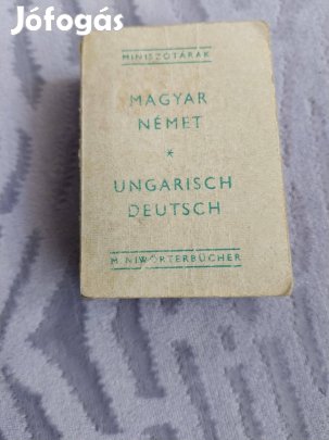 Mini könyvek: szótárak, üres könyvecske