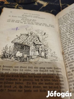 Mini mesekönyv, a Grimm fivérektől, gót betükkel.