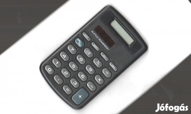 Mini napelemes zsebszámológép 5,5 x 9,5 cm