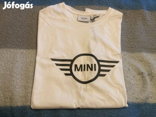 Mini póló, fehér dombornyomott T-shirt