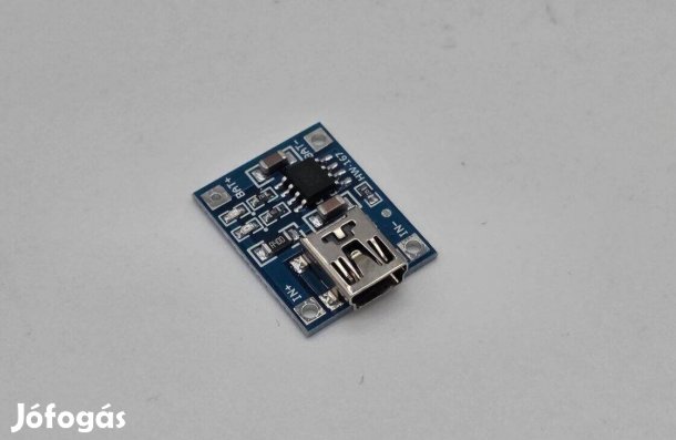 Mini usb 5V 1A TP4056 Li-Ion akkumulátor töltő modul 18650