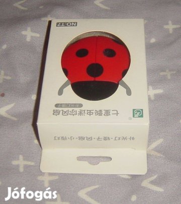 Mini ventilátor + sminktükör (világít) - T7 modellű katicabogár (új)