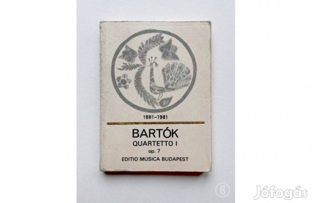 Minikönyv - Bartók - Quatetto I op. 7 - - - (Csak személyesen!)