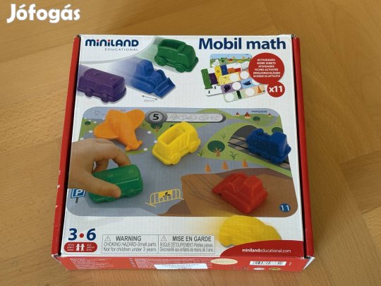 Miniland Mobil math társasjáték fejlesztő játék új bontatlan