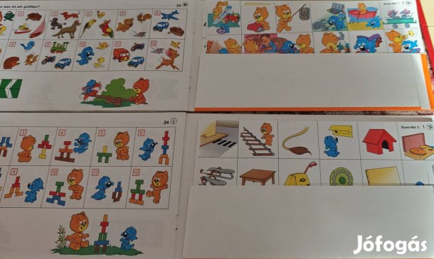 Minilük tábla 2 plusz 2 füzettel - Buci macis, 4 éves kortól 