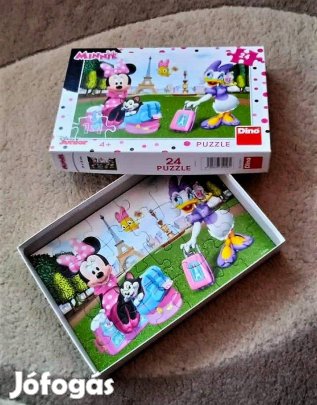 Minnie egér Párizsban 24 darabos puzzle kirakó