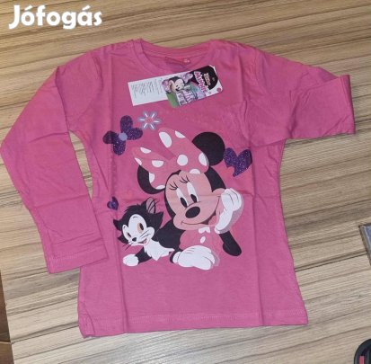 Minnie mintás kislány hosszú ujjú felső 2 féle szín