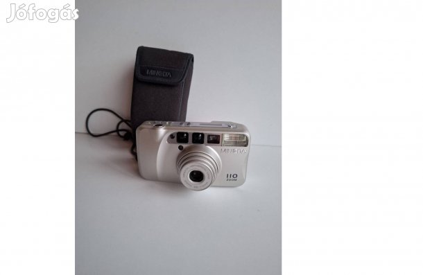 Minolta 110 Zoom analóg fényképezőgép tokjában