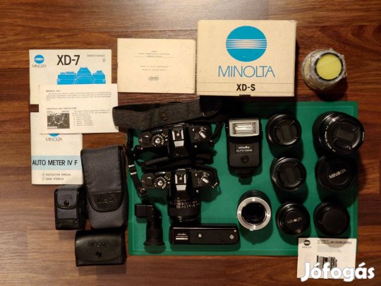 Minolta XD-s filmes szett ritkaságokkal