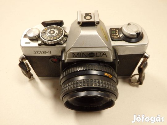 Minolta XG 1 Régi Fényképezőgép Retro Rokkor MD 45 MM Objektív