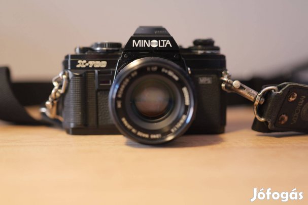 Minolta X-700 analóg fényképezőgép + MC Rokkor-PF 50mm f/1.7 objektív