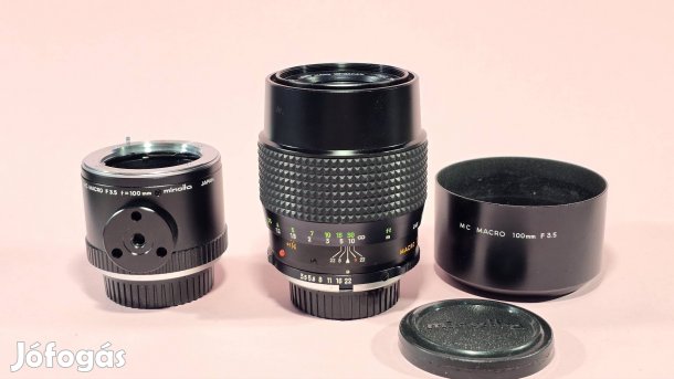 Minolta mc macro rokkor 3.5/100mm objektív makró 100mm