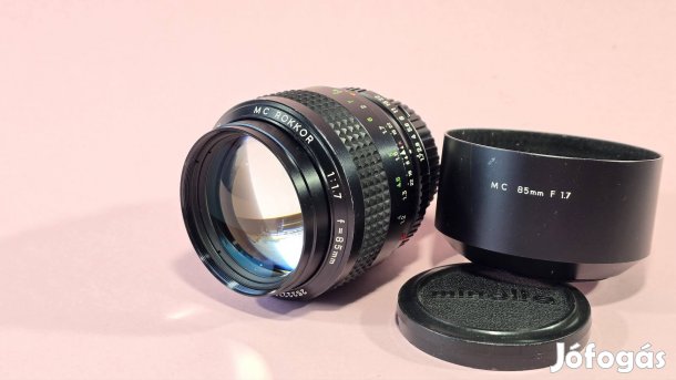 Minolta mc rokkor 1.7/85mm objektív 85mm