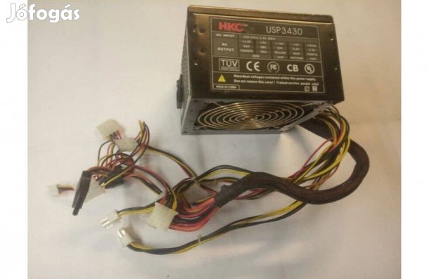 Minőségi HKC USP3430 430W-os pc tápegység szinte új állapotban eladó
