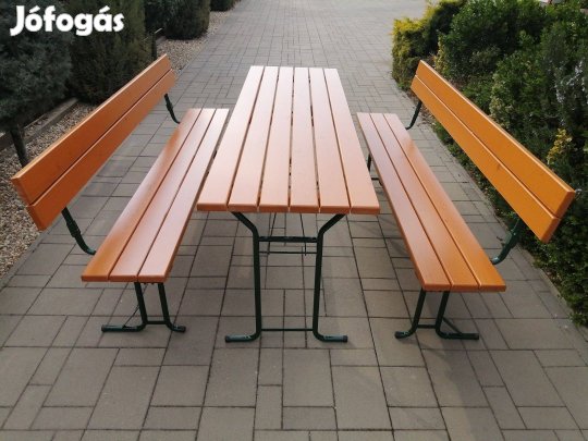 Minőségi Háttámlás sörpad -országos szállítás