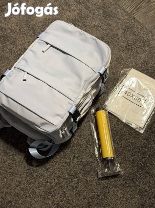 Minőségi Vákuum zsákos hátizsák 40×25×20cm, kék, wizz air ryanair