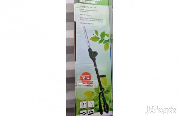 Minőségi ágvágó, sövényvágó magas fákhoz, sövény nyíró, 190mm hossz