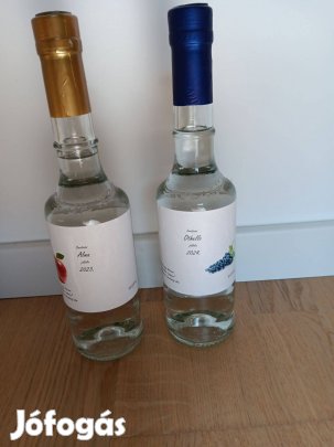 Minőségi házi alma 2023 és othello pálinka 2024
