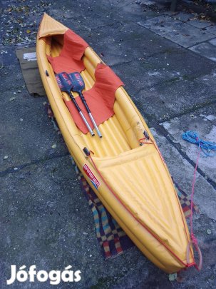Minőségi strapabíró masszív felfújható kenu csónak 2+1 szem Grabner H
