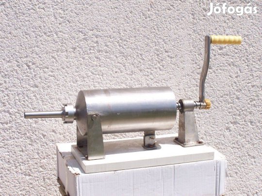 Mint az új!! 6 literes!! Saválló kolbásztöltő hurkatöltő kolbász töltő