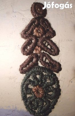 Mintás fali Lames kézi kötés fali disz ujj