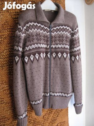 Mintás gyapjú kardigán - skandináv